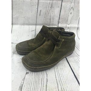 Groundhog Nara Ankle Boots Pull On Green 38